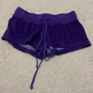 purple hard tail shorts in size meduim